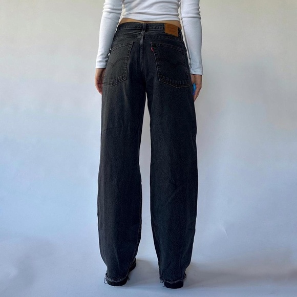 Levi's Baggy Dad Jeans Black Size 29 - Picture 4 of 7